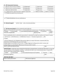 Form ODM03697 Level of Care Assessment - Ohio, Page 2