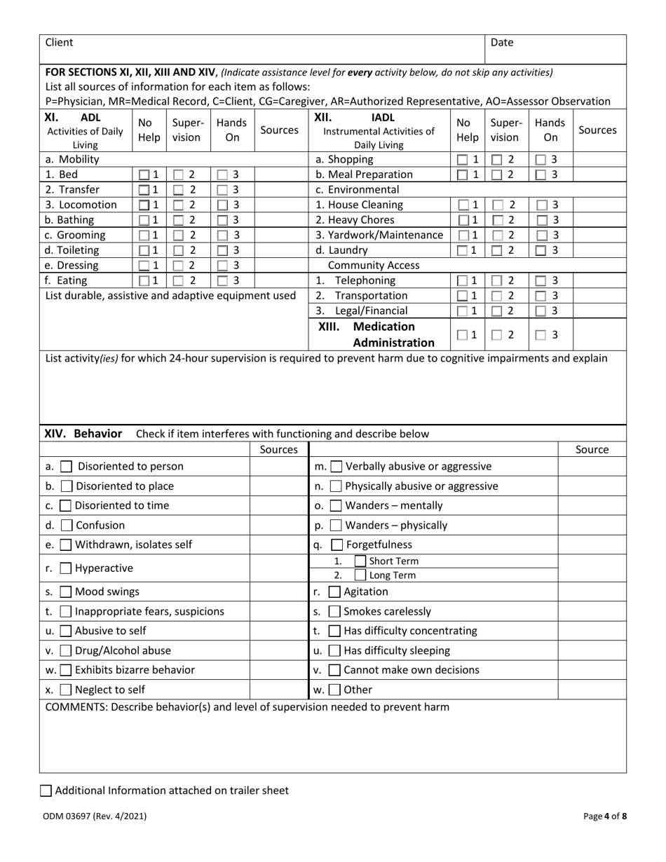 Form ODM03697 - Fill Out, Sign Online and Download Fillable PDF, Ohio ...