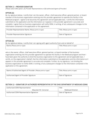 Form ODM03623 Ohio Medicaid Provider Agreement for Long Term Care Facilities - Ohio, Page 4