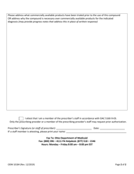 Form ODM10184 Prior Authorization Compound Medications - Ohio, Page 2
