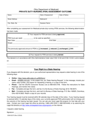 Document preview: Form ODM02373 Private Duty Nursing (Pdn) Assessment Outcome - Ohio