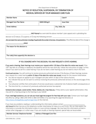 Document preview: Form ODM04066 Notice of Reduction, Suspension, or Termination of Medical Services by Your Managed Care Plan - Ohio