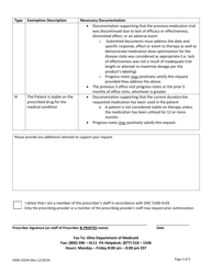 Form ODM10244 Step Therapy Exemption Request - Ohio, Page 3