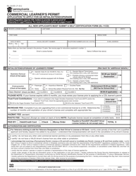 Form DL-31CD Commercial Learner&#039;s Permit - Application to Apply for an Initial/Extend/Upgrade - Pennsylvania