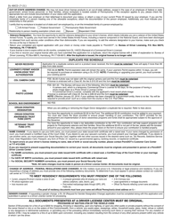 Form DL-80CD &quot;Commercial Driver's License Application to Duplicate/Correct&quot; - Pennsylvania, Page 2