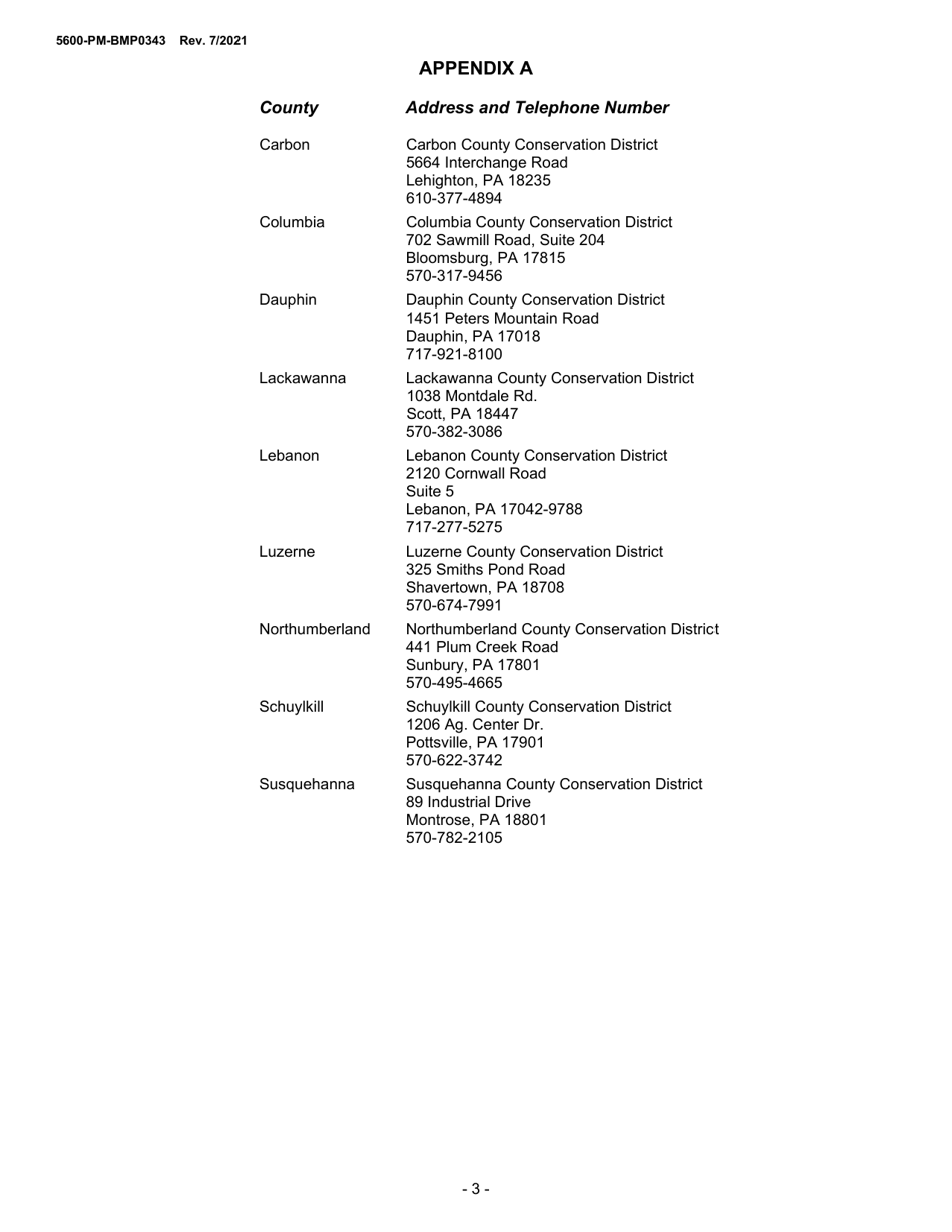 Instructions for Form 5600-PM-BMP0343 Anthracite Surface Mine Permit Application - Pennsylvania, Page 3