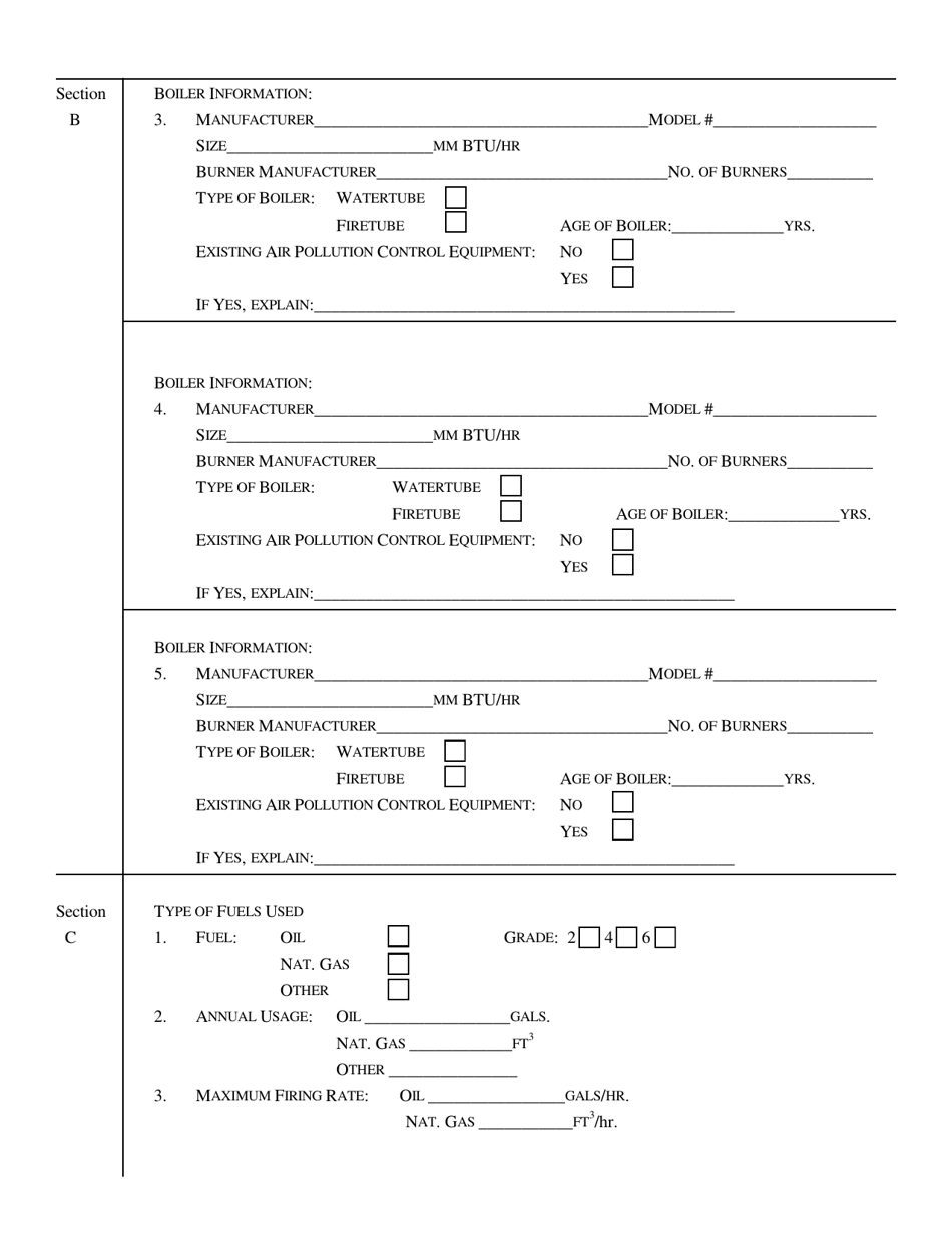 Application for Approval to Burn Alternative Fuels - Rhode Island, Page 2