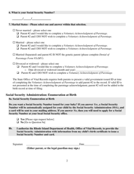 Form VR-1H Parent&#039;s Worksheet for Child&#039;s Birth Certificate - Rhode Island, Page 2