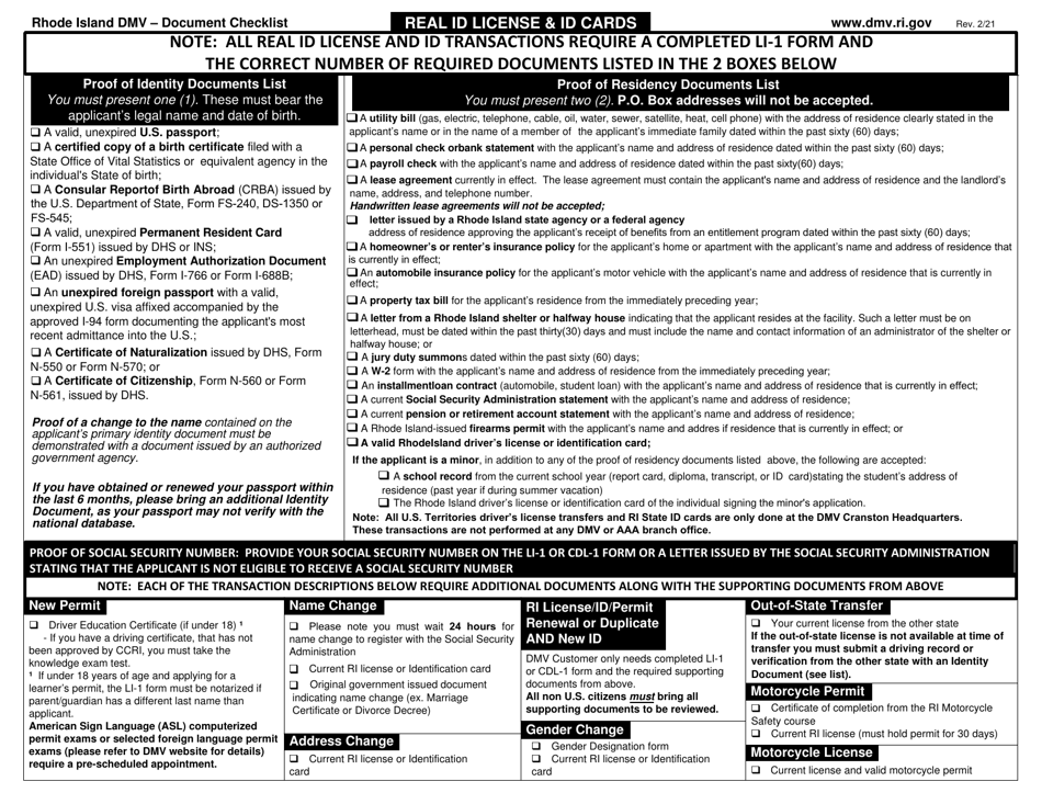 Form LI1 Download Fillable PDF or Fill Online Application for License