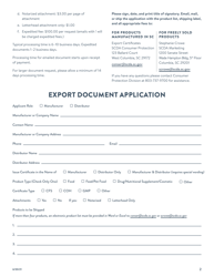 Export Document Application - South Carolina, Page 2