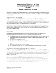 Form CS-0670 Foster Parent Oath to Abide - Tennessee, Page 3