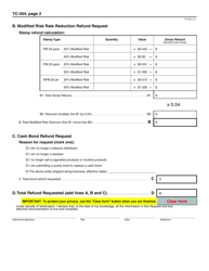 Form TC-564 Tobacco/Cigarette Tax Refund Request - Utah, Page 2