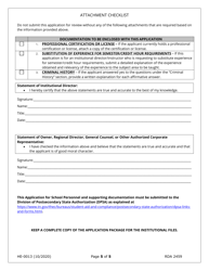 Form HE-0013 Application for School Personnel - Tennessee, Page 5