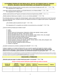 Formulario CCS-950 Solicitud De Asistencia Para Cuidado Infantil - South Dakota (Spanish), Page 3