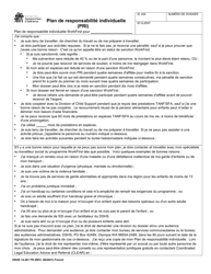 DSHS Form 14-381 Individual Responsibility Plan (Irp) - Washington (French)