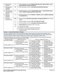 DSHS Form 15-555 Facility Training Program Application and Updates - Washington, Page 2