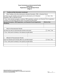 Form PI-1S (TCEQ-10370) Registration for Air Standard Permit - Texas, Page 14