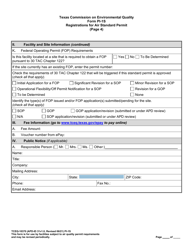 Form PI-1S (TCEQ-10370) Registration for Air Standard Permit - Texas, Page 15