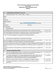 Form PI-1S (TCEQ-10370) Registration for Air Standard Permit - Texas, Page 16