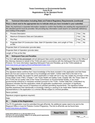 Form PI-1S (TCEQ-10370) Registration for Air Standard Permit - Texas, Page 18