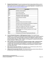 Form PI-1S (TCEQ-10370) Registration for Air Standard Permit - Texas, Page 5