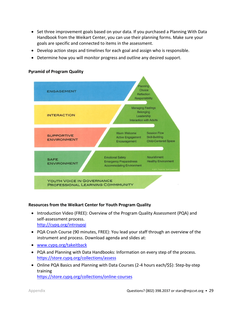 Afterschool Licensed Programs Stars Application - Vermont, Page 29