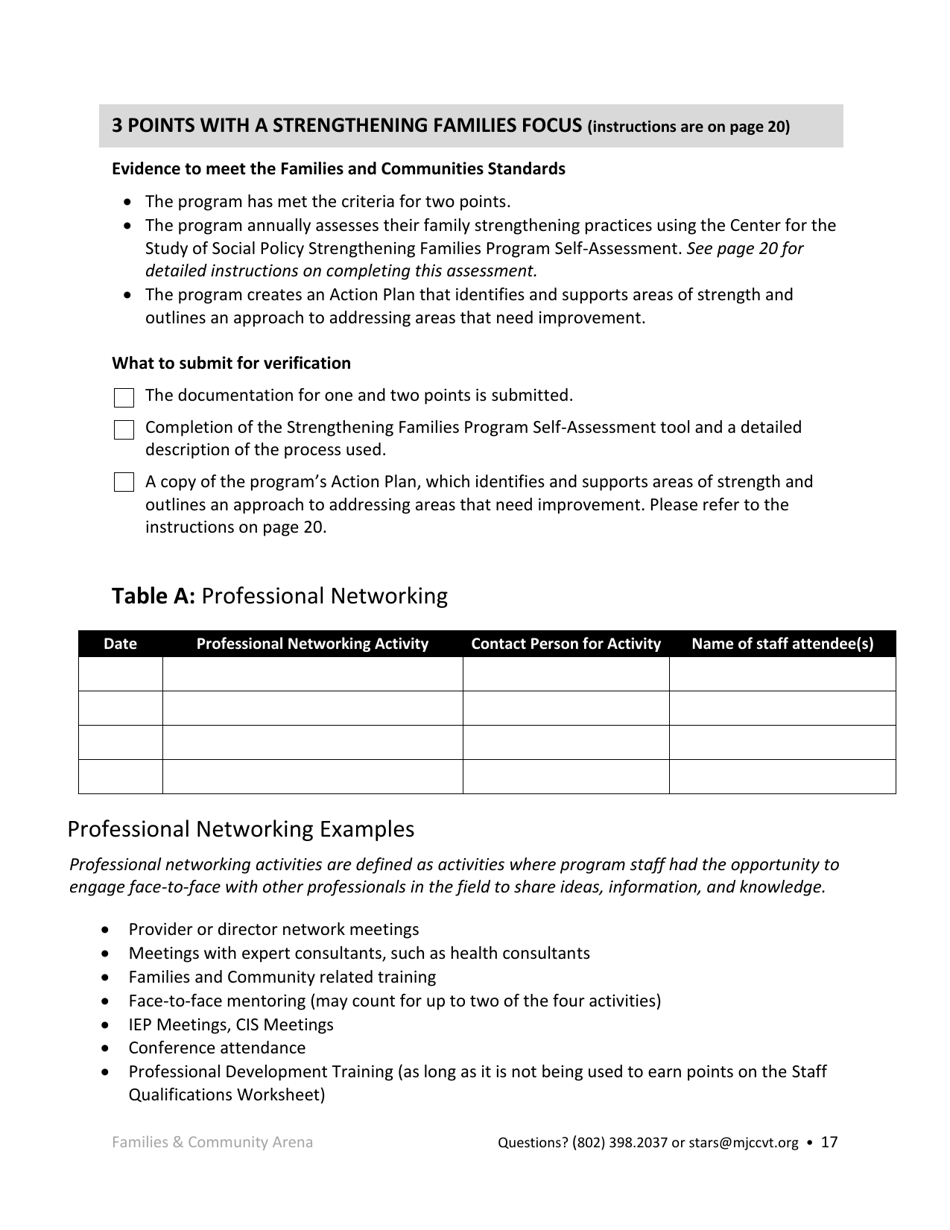 Early Childhood Licensed Programs Stars Application - Vermont, Page 17