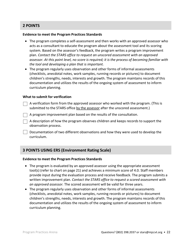 Early Childhood Licensed Programs Stars Application - Vermont, Page 22