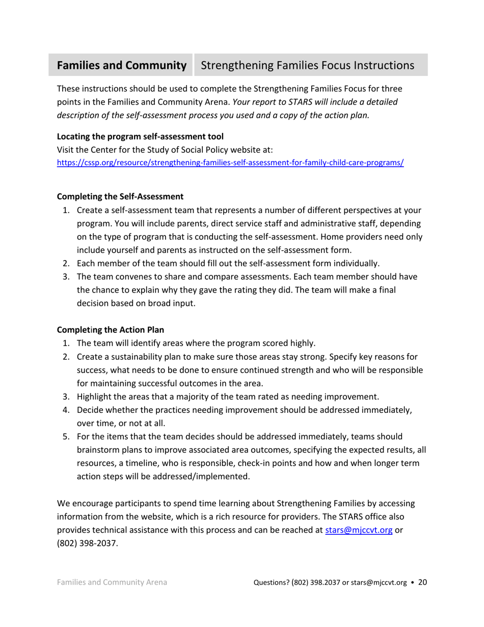 Registered Family Child Care Programs Stars Application - Vermont, Page 20