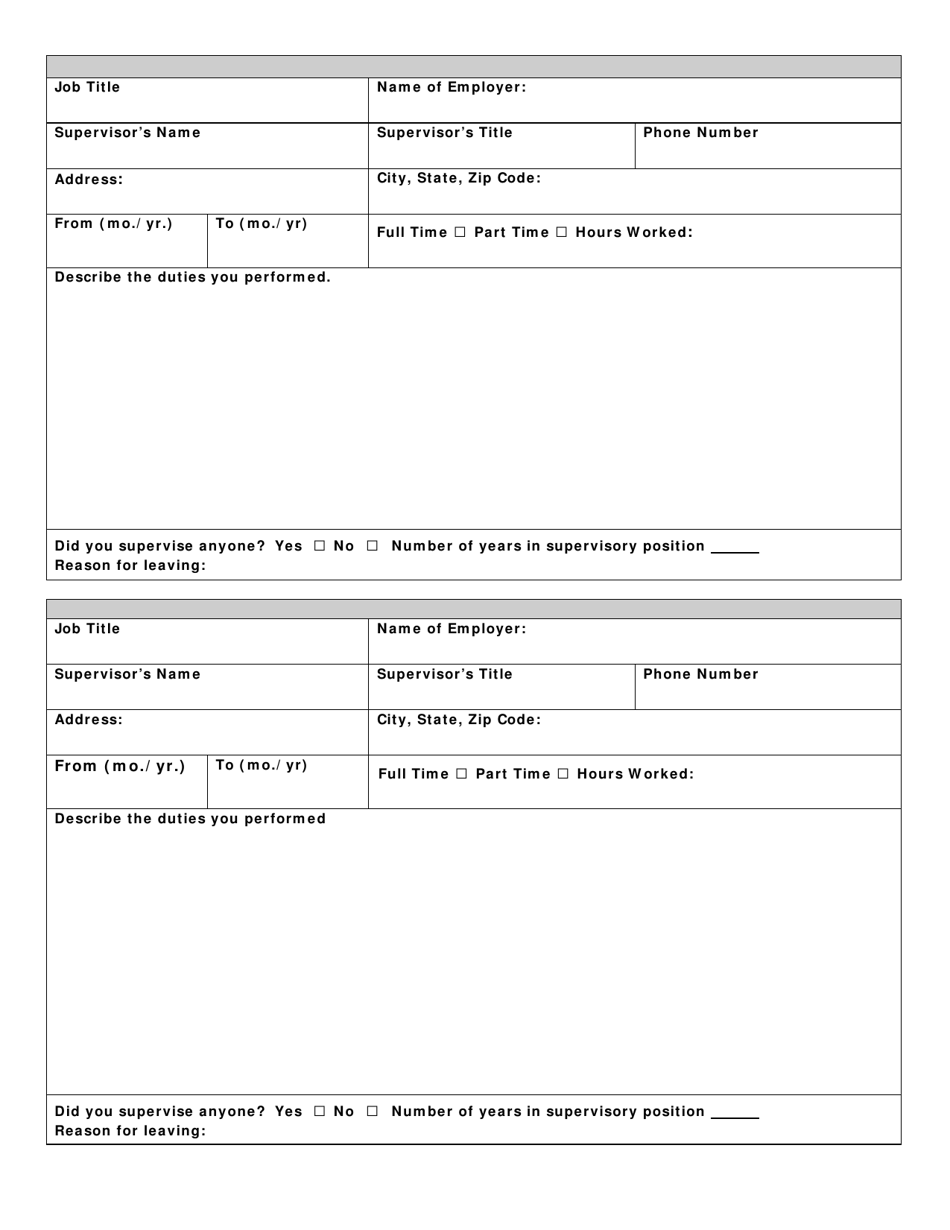 Part A Vermont Judicial Branch Employment Application - Vermont, Page 3