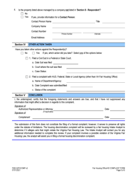 Form F493-02FH-COMP Fair Housing Discrimination Complaint Form - Virginia, Page 6