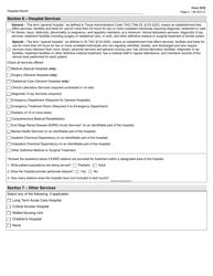 Form 3232 General or Special Hospital License Renewal Application - Texas, Page 2