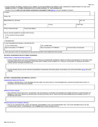 Form IMM0109 Application to Become a Sponsorship Agreement Holder - Canada, Page 2