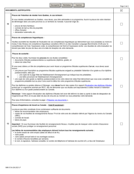 Forme IMM0134 Liste De Controle DES Documents: Voies D&#039;acces a La Residence Permanente Pour Les Residents De Hong Kong - Canada (French), Page 3