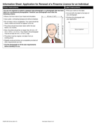 Form RCMP GRC5614 Application for Renewal of a Firearms Licence for an Individual - Canada, Page 3