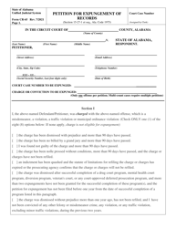 Document preview: Form CR-65 Petition for Expungement of Records - Alabama