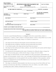 Form CR-65 Petition for Expungement of Records - Alabama