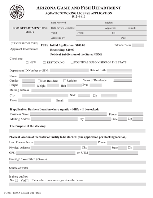 Form 2710-A  Printable Pdf