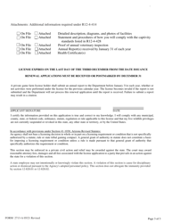 Form 2713-A Private Game Farm License Application - Arizona, Page 3