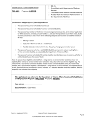 Form 2.2 &quot;Veteran Priority Documentation for Adult, Dislocated Worker, and Youth Programs - Workforce Innovation and Opportunity Act (Wioa)&quot; - Arkansas, Page 2