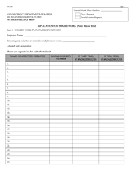 Form UC-305 Application for Shared Work - Connecticut, Page 3