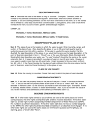 Instructions for Form 42-1409-2 Notice of Claim to a Water Right Acquired Under State Law for Domestic and/or Stockwater Purposes Where Daily Use Is Less Than 13,000 Gallons Per Day - Idaho, Page 6