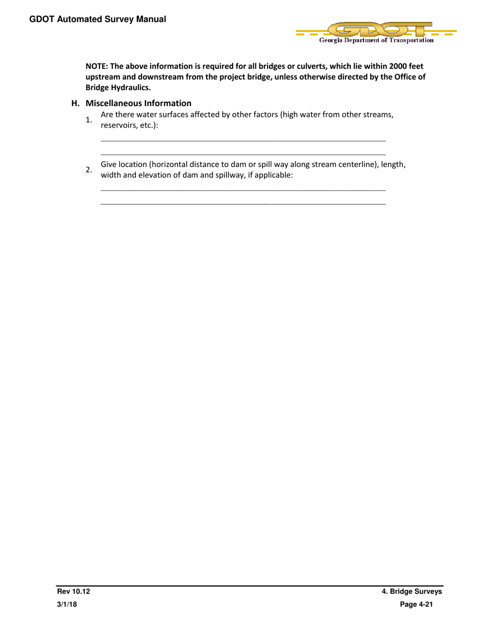 Hydraulic Engineering Field Report - Georgia (United States), Page 4
