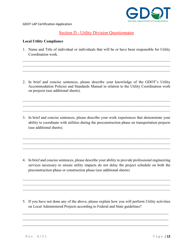 Local Administered Projects Certification Application - Georgia (United States), Page 18