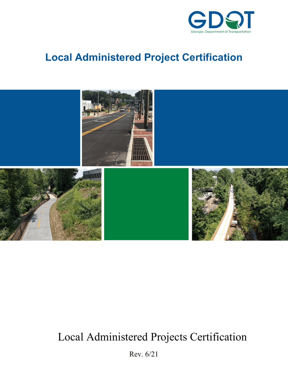 Local Administered Projects Certification Application - Georgia (United States), Page 1