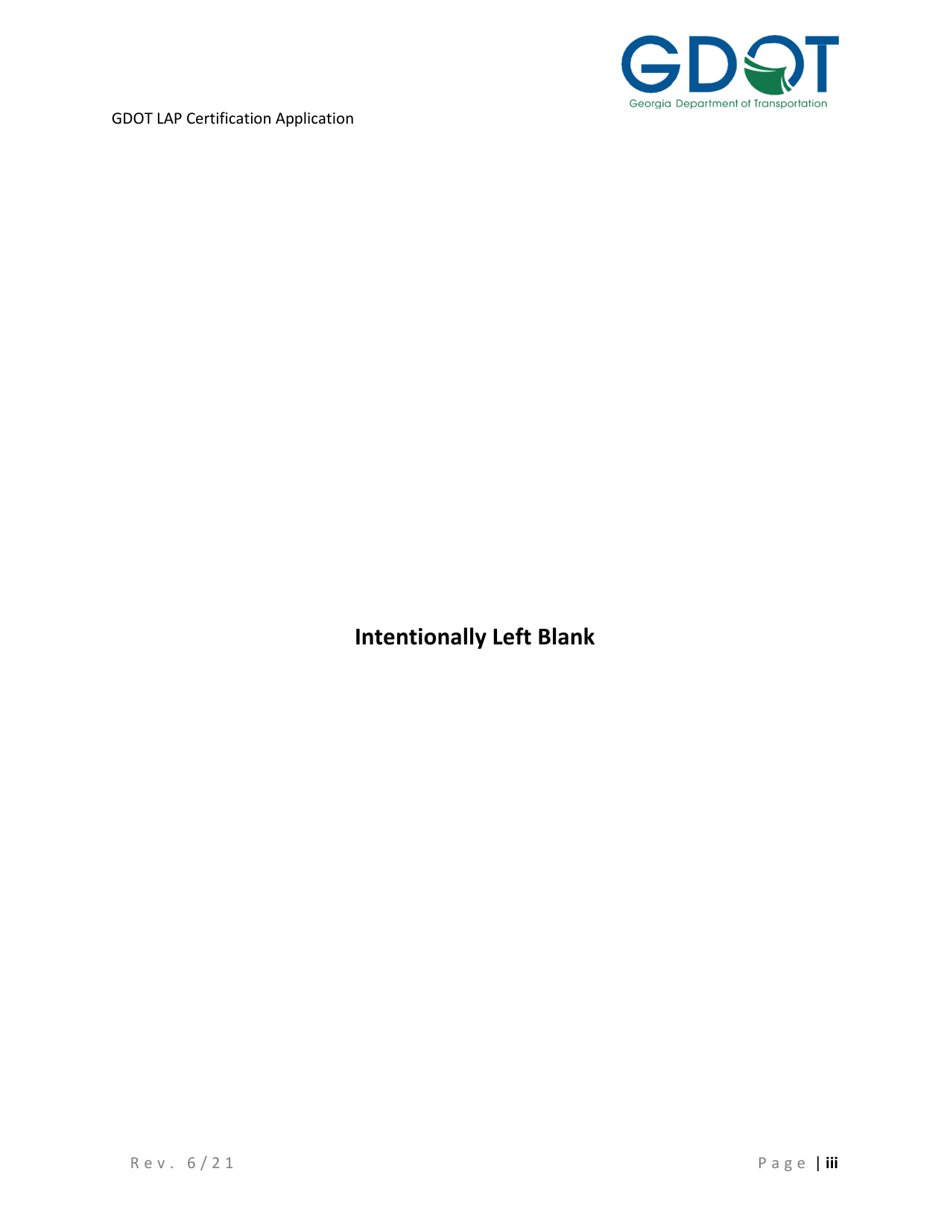 Local Administered Projects Certification Application - Georgia (United States), Page 4