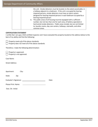 Esg Housing Habitability Standards Inspection Checklist for Rapid Re-housing and Prevention - Georgia (United States), Page 2