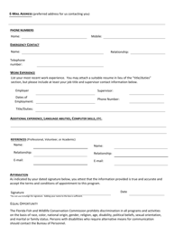 Internship Program Application - Florida, Page 2