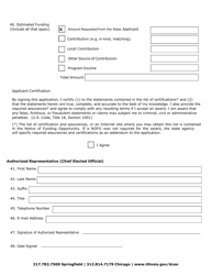 Uniform Application for State Grant Assistance - Illinois, Page 4