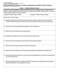 Form ISD/CCPEB-006 Application for Listing an Avoided Conversion US Forest Offset Project - California, Page 4